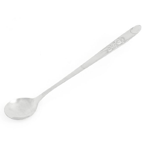 

Water & Wood Kitchenware Textured Flower Print Handle Tea Soup Porridge Spoon 7.5"