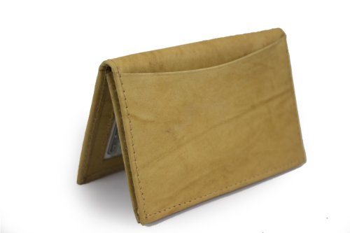 LeatherBoss Small Credit Card Holder Wallet With Expandable Pocket