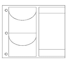 CD/DVD refills for large scrapbook size Gallery Leather albums Our price is for 2 pcs -