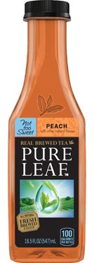 Lipton Pure Leaf Not Too Sweet Peach Tea, 18.5 Fl Oz (Pack of 12)