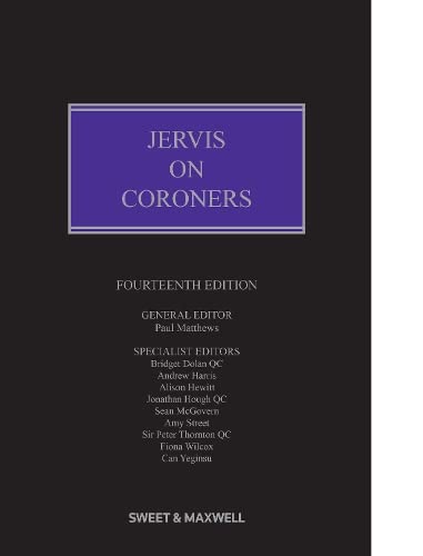 Jervis On Coroners by Paul Matthews