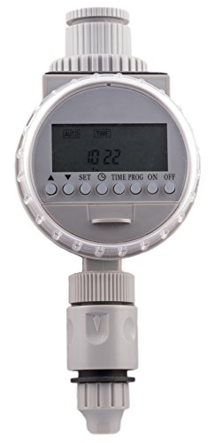 Solar Irrigation Water Timer - Best for Watering Garden Lawn & Outdoor, Solar Panel for Extra Battery Life, Attach to Hose & Faucet, LCD with Multi Programmable Settings, Keeps Garden Looking Great!
