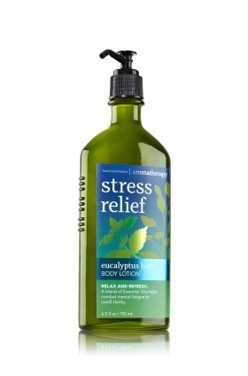 Bath & Body Works - Stress Relief - Eucalyptus Basil Body Lotion 6.5 Oz. by Trifing