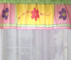 Bright and Trendy Flower Valance