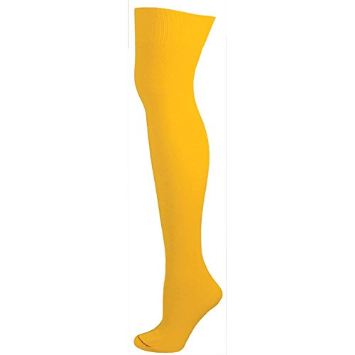 AJs Knee High Nylon Socks -  Gold Yellow