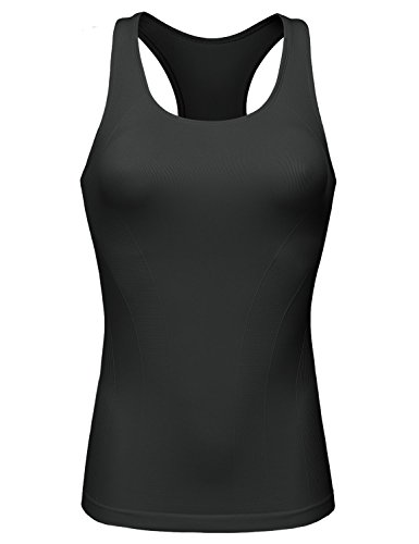 GIODANI Womens Racerback Workout Stylish Compression Tank Top