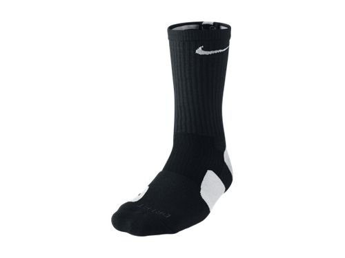 Nike Dri-Fit Elite Basketball Crew Socks Black Large