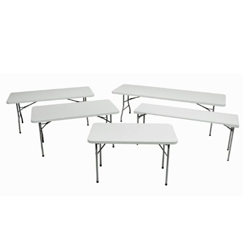 

Regency Seating 30-Inch by 72-Inch Rectangle Blow Mold Folding Table, Grey