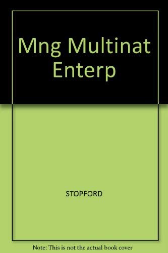 Mng Multinat Enterp by Stopford