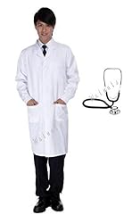 ELEEJE コスプレ 医者 白衣 聴診器 セット (聴診器（黒色）, Ｌ)