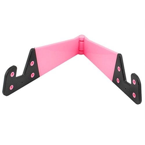 Smart Phone and Tablet Stand - Foldable Vertical and Horizontal Mount for iPhone / iPad / Samsung Galaxy / HTC One and all Mobile Phones Pink