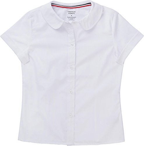French Toast School Uniform Girls Short Sleeve Modern Peter Pan Blouse