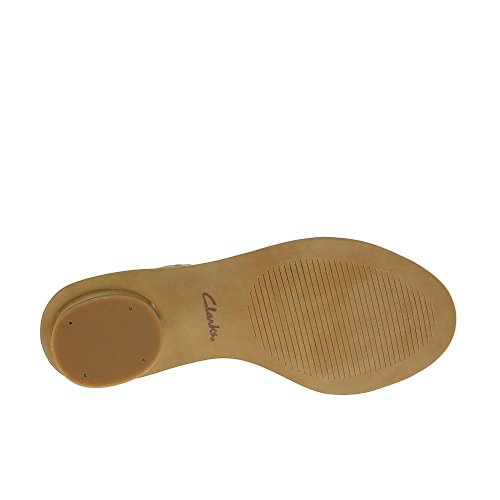 

Clarks Women's Sandals Sandcastle Art Cotton Leather