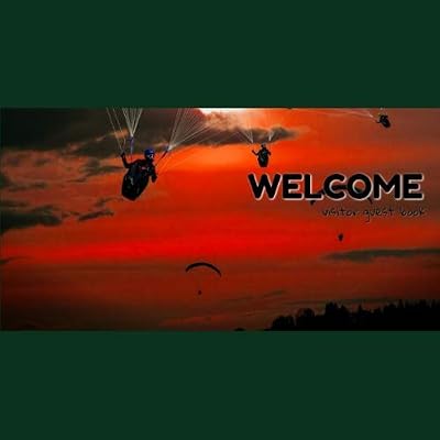 Welcome visitor guest book: Parachuting sign log book, More Publications , Here! Visitor Comments Book, Seaside .. house, parties, events & functions ... and Breakfast, Beach house, Guest house