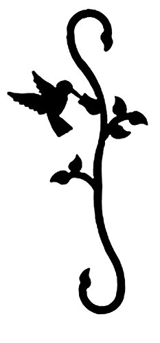 Iron Decorative Hummingbird Garden Plant Hook - Heavy Duty Metal Plant Hanger, Hanging Plant Hooks, Garden Hook