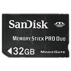* Memory Stick PRO Duo, 32GB