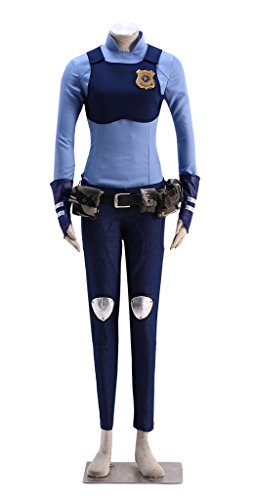 Dazcos Women's Judy Cosplay Police Costume Rabbit Ears Tail Full Accessory