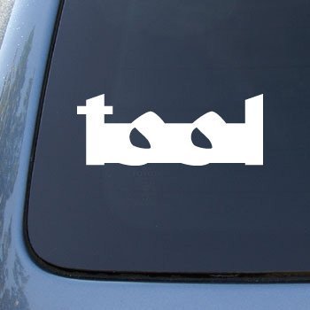 TOOL BAND WHITE LOGO VINYL DECAL STICKER