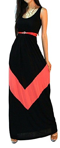 RH Women Bateau Neck Stripe Full Length Maxi Beach Dress