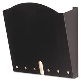 Safco 5654BL - HIPPA-Compliant Wall Pocket, Letter, Black, 12 x 3 1/4 x 10 3/4-SAF5654BL