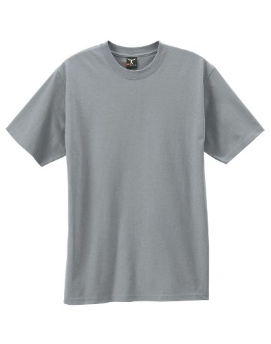 Hanes Men's Short Sleeve Crewneck Beefy T-Shirt, LIGHT STEEL, Large