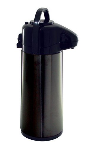 

Update International NVAP-22BK Stainless Steel Val-U-Air Push-Button Regular Coffee Air Pot, 74-Ounce