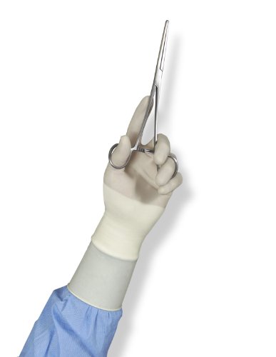 

Medline MSG2470H Aloetouch Natural Surgical Gloves, 7", White