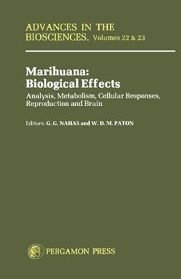 Marihuana: Biological Effects: Analysis, Metabolism, Cellular Responses, Reproduction and Brain