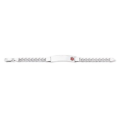 Algopix Similar Product 1 - Sterling Silver Medical ID Curb Link
