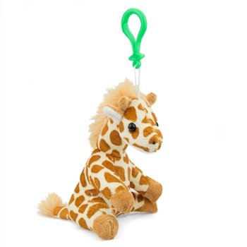 Stuffed Giraffe Clip Toy Keychain By Wild Life Artist