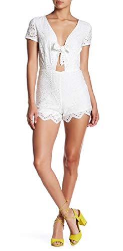 Algopix Similar Product 1 - Lea  Viola Eyelet Tie Front Romper