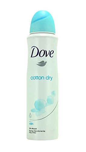 Dove Cotton Dry Anti-Perspirant Deodorant Spray 48 Hour Protection 150 Ml (1 Can)