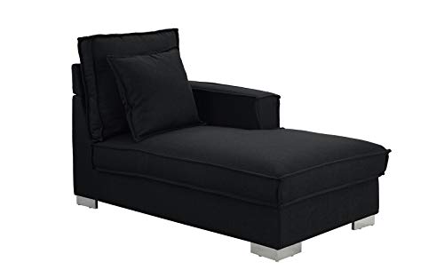 Algopix Similar Product 9 - Classic Living Room Linen Fabric Chaise