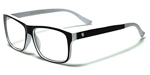 Wayfarer Style Two Tone Horn Rimmed Retro Fashion Reading Glasses