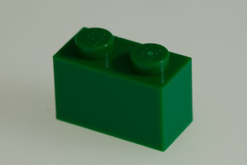200x Lego Dark Green 1x2 Bricks