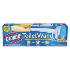 

* Toilet Wand Kit: Wand, Storage Caddy & 6 Refill Heads, White