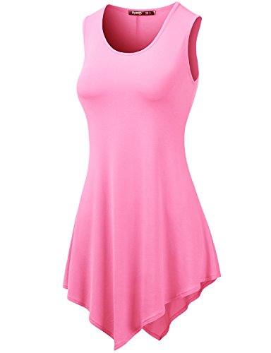 Thanth Womens Tank Tunic Top with Various Hem
