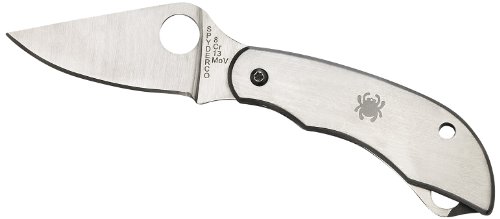 Spyderco Erwachsene Messer Clipi Tool Edelstahlmesser mit Flaschenöffner, Silber, SPY-C175P