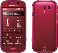 docomo　F-06F　らくらくスマートフォン3　レッド　白ロム
