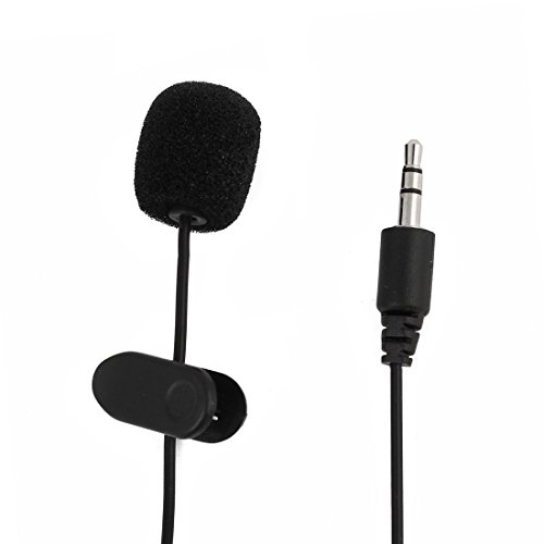 

Portable Flexible 3.5mm Plug Conference Microphone 1.5m Cable Black
