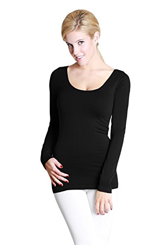 Nikibiki Long Sleeve Scoop Neck Top