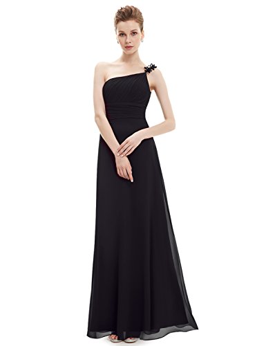 Ever Pretty Flower Ruffles One Shoulder Empire Line Formal Dress 09596