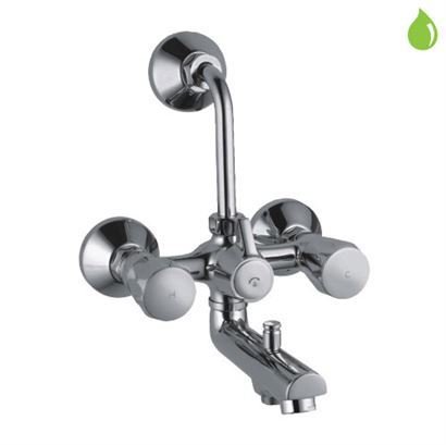 Jaquar Continental Brass Wall Mixer 3-in-1 System (Chrome)