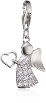 Rafaela Donata Luna Charms Damen-Charm Engel Sterling Silber Zirkonia weiß 60600144