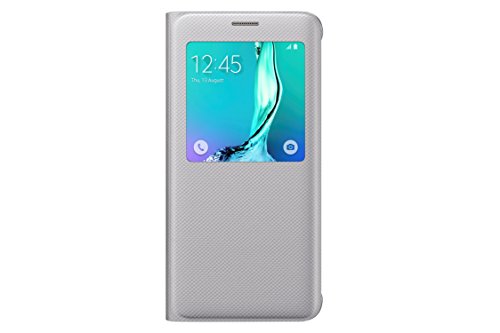 Samsung Galaxy S6 edge+ Case S-View Flip Cover Folio - Silver