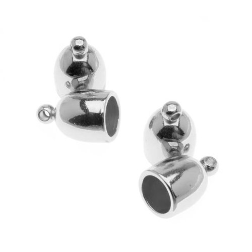 Algopix Similar Product 15 - Beadsmith Cord Ends Bullet with Ring