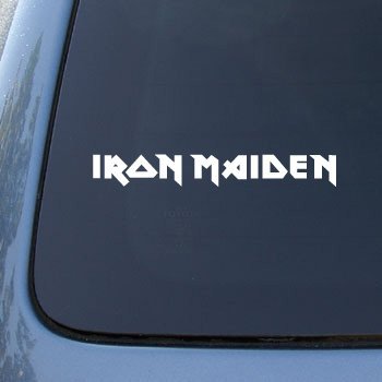IRON MAIDEN - Vinyl Decal Sticker #A1456 | Vinyl Color: White