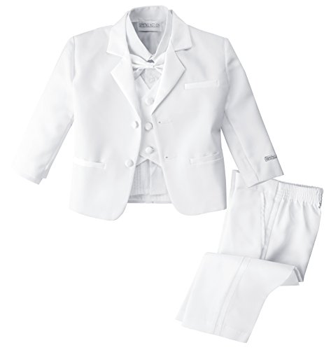 Spring Notion Baby Boys' White Classic Fit Tuxedo Set, No Tail