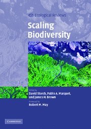 Scaling Biodiversity (Ecological Reviews) by David Storch