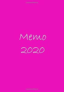 Memo 2020: Chocky pink Cover 7x10 inches 100 pages jounal & memo book by TK Chansri